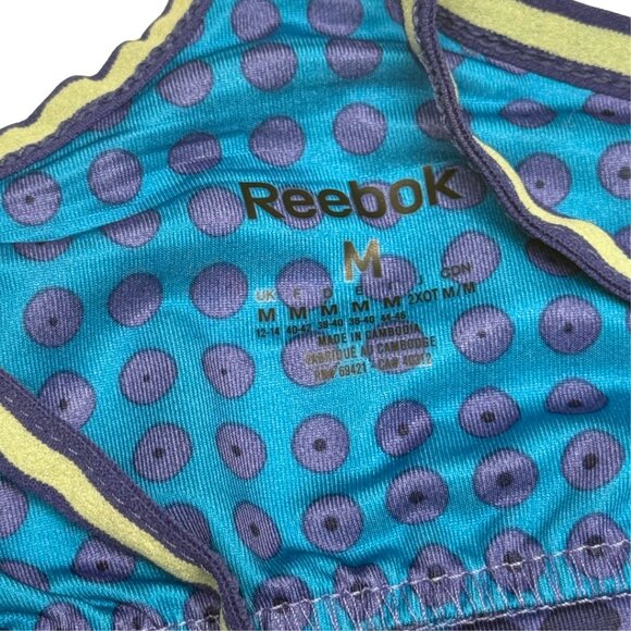 Vintage Y2K Reebok Blue Dot Racerback Tank Top Womens M Good Condition - Picture 3 of 7